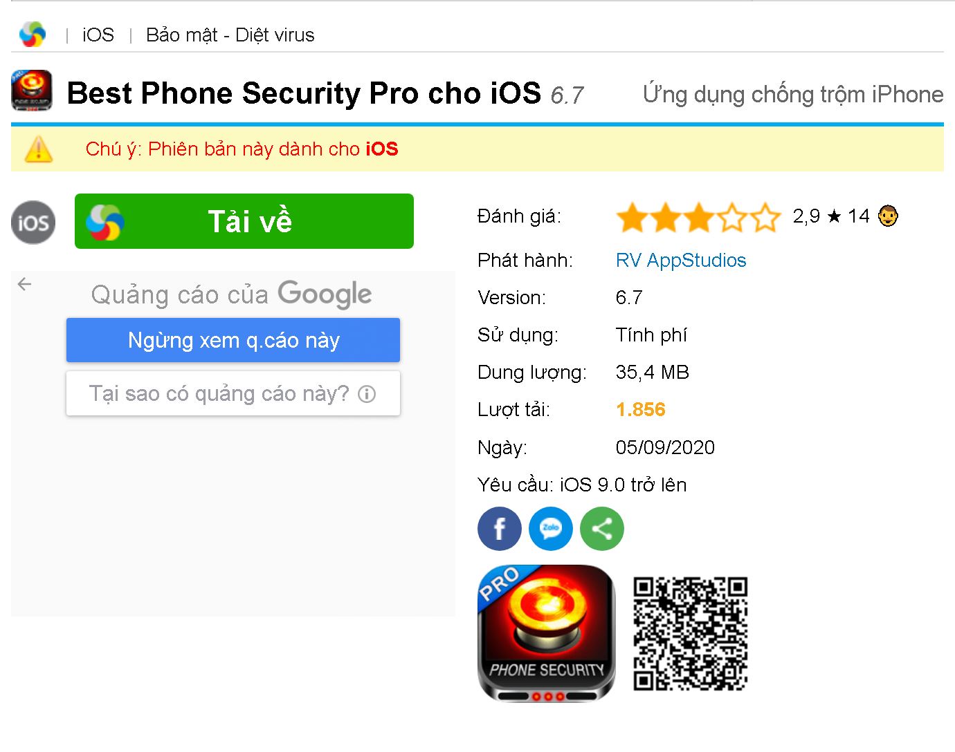 Ứng dụng Best Phone Security Pro