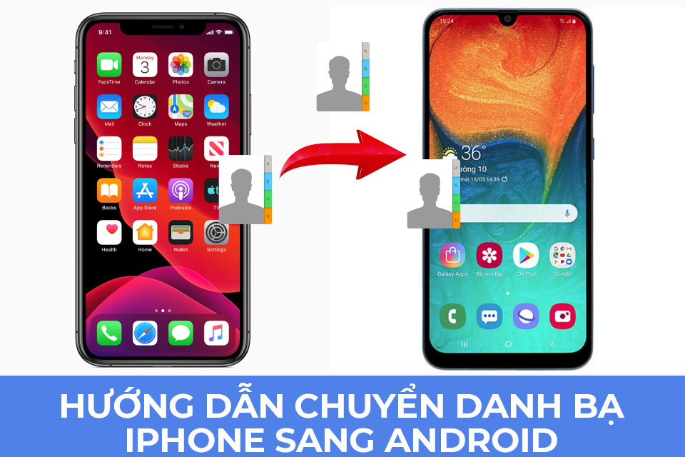 danh bạ iPhone sang Android
